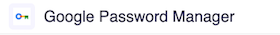 Google Password Manager